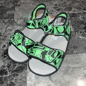 Toddler Boys See Kai Run Logan Sandles Green/Black 2 straps